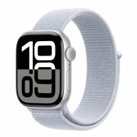Часы Apple Watch Series 10 42mm Silver Aluminium Case With Blue Sport Loop