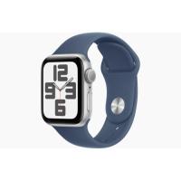 Умные часы Apple Watch Series SE 2024 40mm Silver Aluminium Case, Blue Sport Band S/M