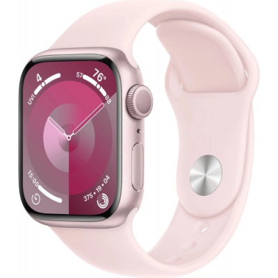 Умные часы Apple Watch Series 9 41mm Aluminium Case, Pink Sport Band S/M
