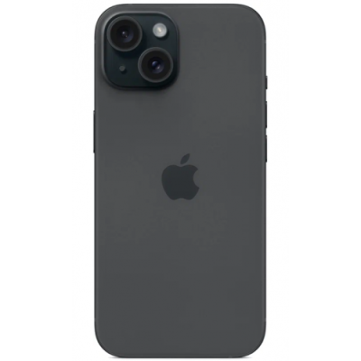 Смартфон Apple iPhone 15, 256Gb, nano SIM+eSIM, Black (Черный)