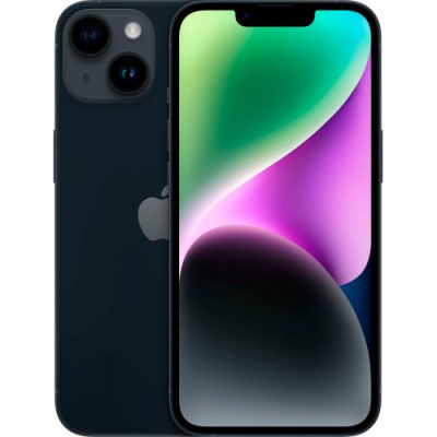 Смартфон Apple iPhone 14, 128Gb, nano SIM+eSIM, Black (Черный)