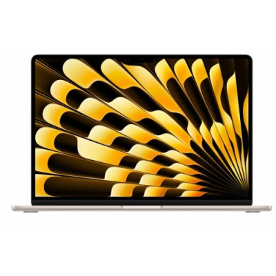 Ноутбук Apple MacBook Air 15 (M3, 8C CPU, 10C GPU, 16Gb, 256Gb SSD), MC9F4, Starlight
