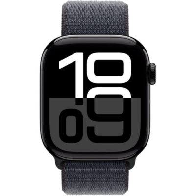 Умные часы Apple Watch Series 10 46mm Jet Black Aluminium Case With Black Sport Loop