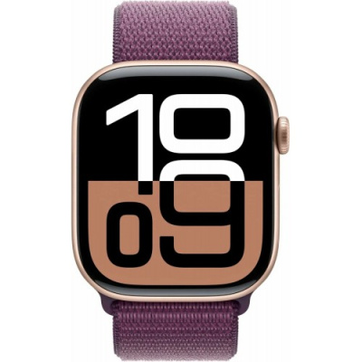 Умные часы Apple Watch Series 10 46mm Rose Gold Aluminium Case With Plum Sport Loop
