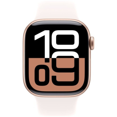 Часы Apple Watch Series 10 42mm Rose Gold Aluminium Case With Light Blush Sport Band S/M