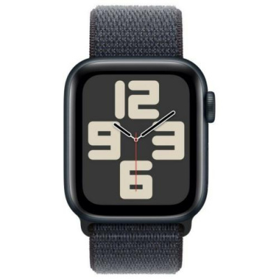 мные часы Apple Watch Series SE 2024 44mm Aluminium Case, Midnight Sport Loop