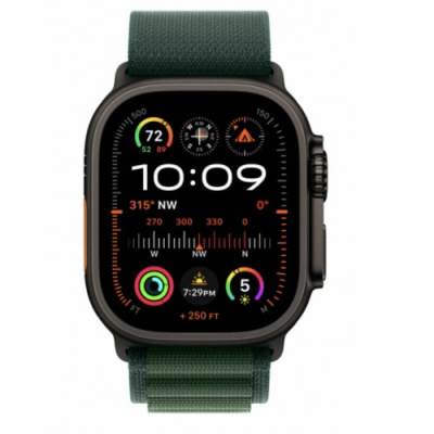 Умные часы Apple Watch Ultra 2, 49mm Black Titanium Case With L Dark Green Alpine Loop